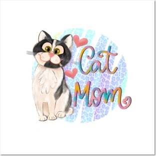 Cat mom cute design Posters and Art